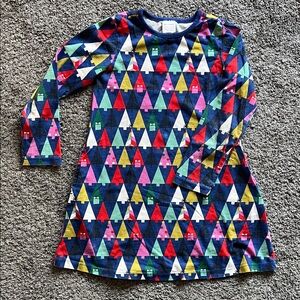 Colorful Geometric Long Sleeve Dress